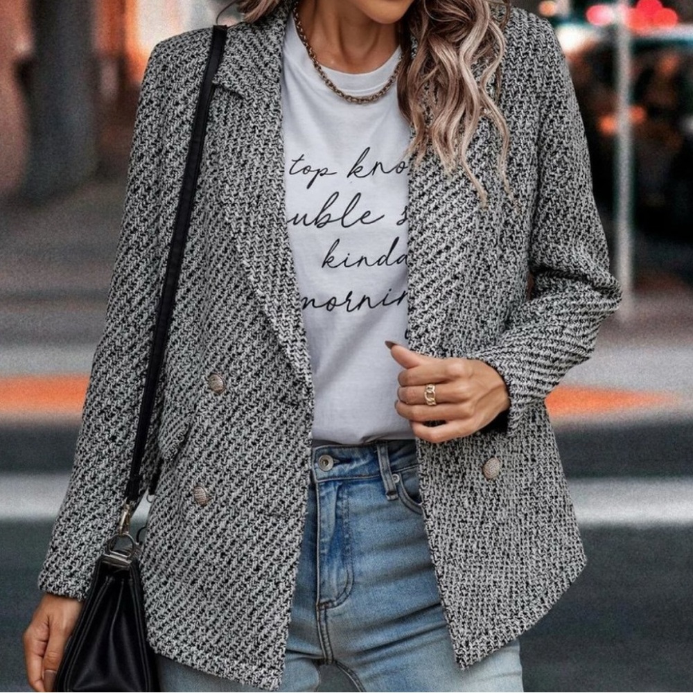 tweed blazer chic classy business casual